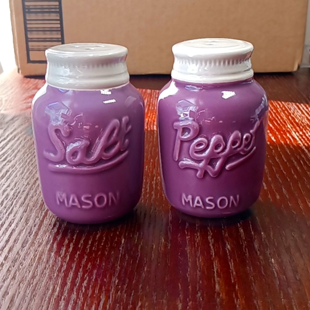 Purple Salt and pepper shaker